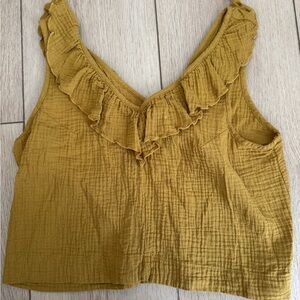 Cotton Ruffle Blouse